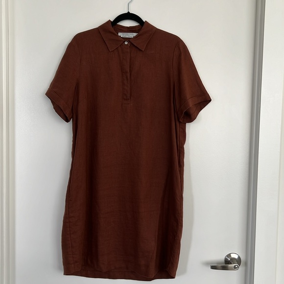 Short sleeves linen dress - Picture 4 of 8